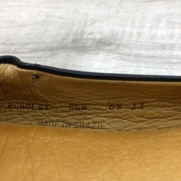 Peter Millar Ballet Flats Womens 8.5M Black Leather Slip On Shoes - Picture 13 of 13